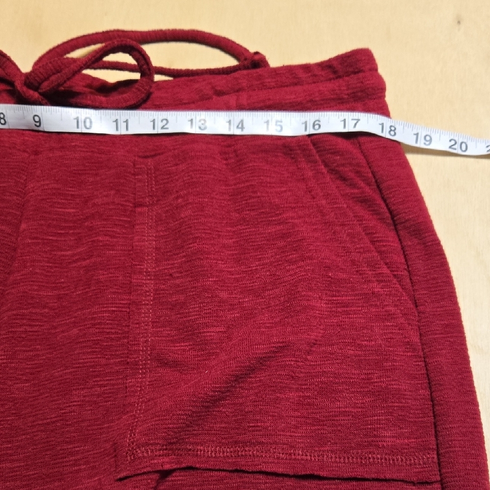 Z106 NWT Zenana Plus Slub Short Sleeve Tee and Lounge Pant Set Cabernet 1X 2X 3X - Picture 5 of 10